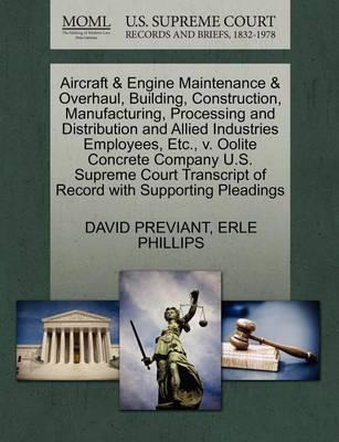 Libro Aircraft & Engine Maintenance & Overhaul, Building,...