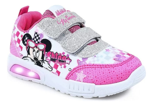 Zapatillas Minnie Footy Disney Luz Led Boton On/off Funny