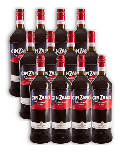 Aperitivo Cinzano Rosso 950 Ml Caja X 12 Unidades