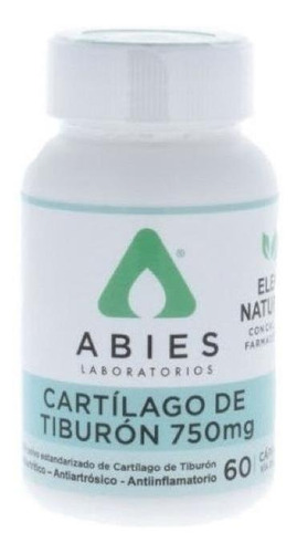 Cartílago De Tiburon 750mg Abies 60 Cápsulas