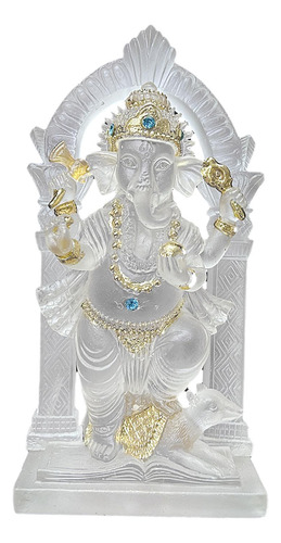 Elefante Estátua Mini Ganesh Estátua Resina Ornamento