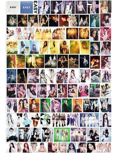 Le Sserafim (55 Photocard + Sticker) Kpop Pegatina+ Lomocard
