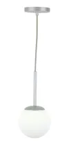 Comprar Lustre Pendente Jabuticaba u002F1 Globo De Vidro - Prata