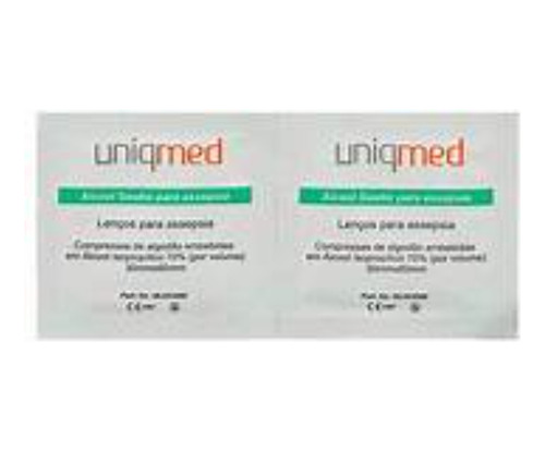 Kit 200 Alcool 70% Lenços Umedecidos Assepsia Antibacteria
