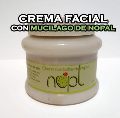 Crema Facial De Musilago De Nopal - 100% Mexicana