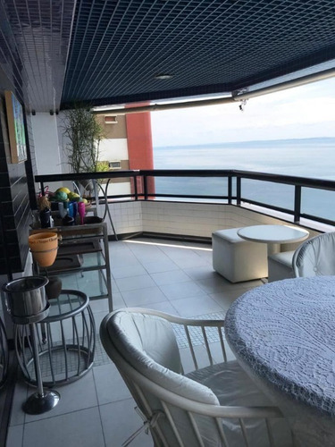 Apartamento 3 Suites Sendo 1 Suite Master Com Vista Para Baia De Todos Os Santos 288m2 Na Vitória - Pas069p - 69105732