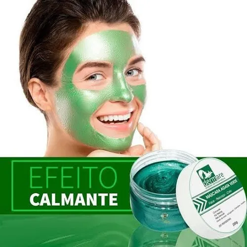 Mascarilla facial de ágata verde Dermare - 200 g