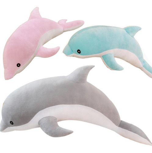Brinquedo De Pelúcia Para Animais Marinhos Dolphin De 70 Cm,