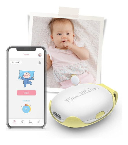 Familidoo Baby Monitor De Movimiento Abdominal Con Alarma, L