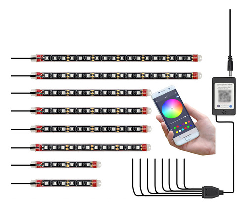 Kits De Cinturones De Luz, Conexión De Luz, Música Para Moto