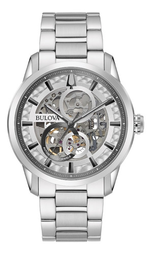 Reloj Bulova Moda Modelo: 96a267 Color de la correa Plateado Color del bisel Plateado Color del fondo Plateado