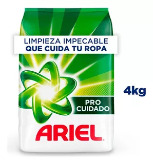 Detergente En Polvo Ariel Pro Cuidado Bolsa De 4 Kg