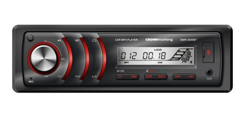 Crown Mustang Dmr-3000bt Estereo C/bluetooth Mp3 Usb Sd 