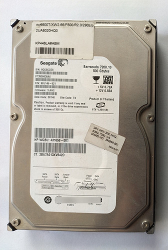 Disco Duro Seagate Barracuda 500gb