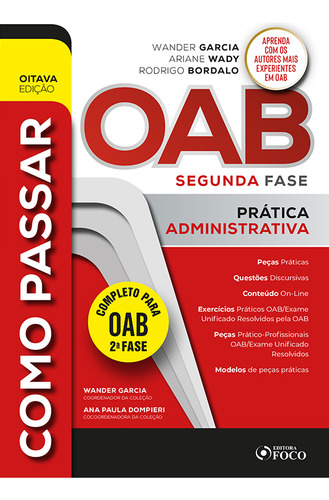 Livro Como Passar Na Oab 2ª Fase - Prática Administrativa -