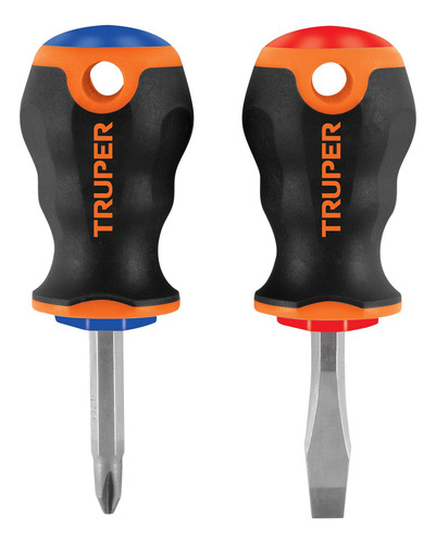 Dúo Desarmadores 1/4in X 1-1/2in Mango Comfort Grip Truper