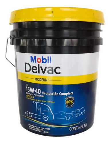 Cubeta De Aceite Mobil Delvac Modern 15w-40 19l