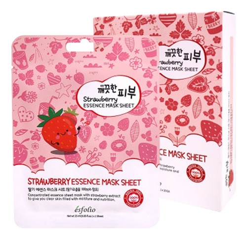 Mascarilla Facial De Frutilla Coreana