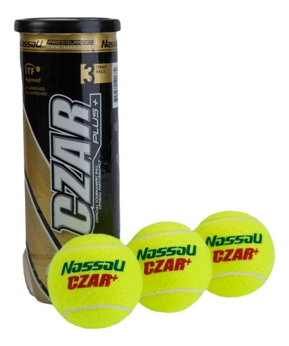 Pelota Tenis Nassau Czar Plus Ed Profesional Aprobado Itf 