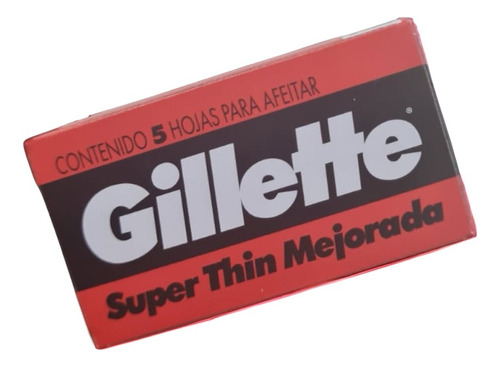 Repuesto Gillette X5 Hojas Para Maquina De Afeitar De Metal 