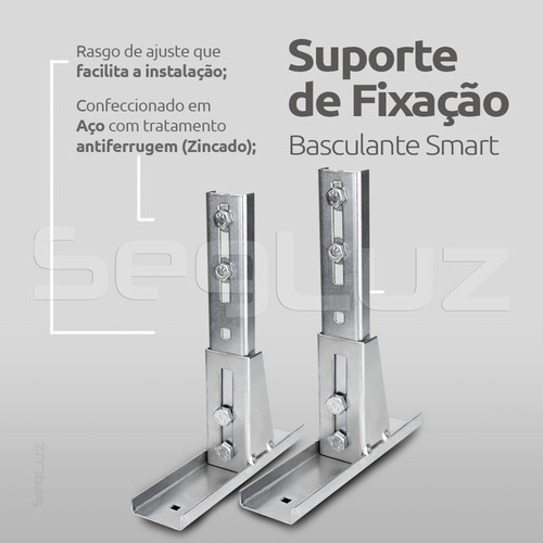 Imagem 3 de 10 de Kit Motor Portão Basculante Ppa 1/4 + Suporte Tx Car Rápido