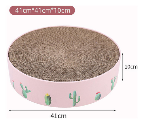 Pet Cat Scratcher Pad Scratching Board Grind Claws Rosa