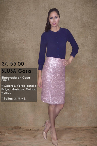 Blusa De Gasa Para Mujer