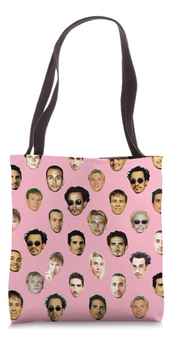 Bolsa De Tela Rosa De Backstreet Boys - Repeated Faces