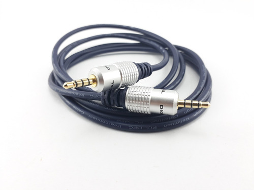 Cable Plug 3.5mm Triestéreo Macho Macho 1,8 Metros
