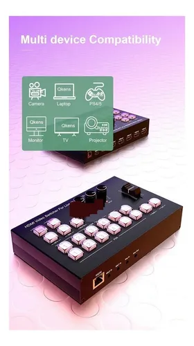 Conmutador Multicámara De Vídeo 4k De 4 Canales For