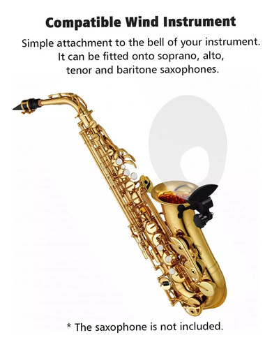 Deflector De Saxofón Con Deflector De Plástico Para Saxo