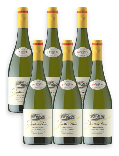 Chateau Vieux Vino Blanco Reserva Chardonnay Caja X6u 750ml 