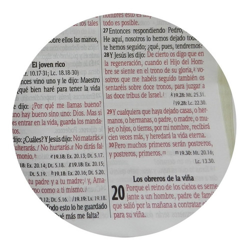 Imagen 2 de 6 de Biblia Reina Valera Letra Grande Concordancia Color Vino