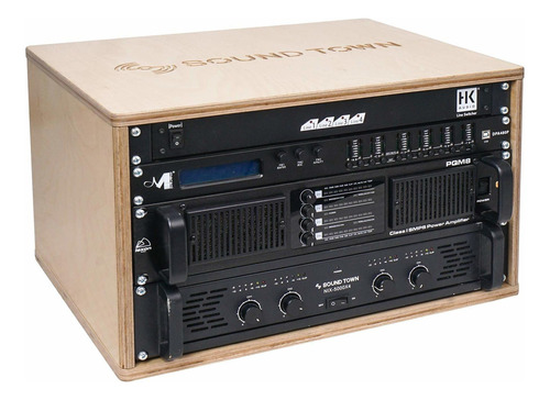 Sound Town 6u Estante Para Equipo De Estudio Con Madera C