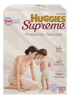 Huggies Supreme Pañales Etapa 5 / 11 A 14.5kg Unisex 120 Pza