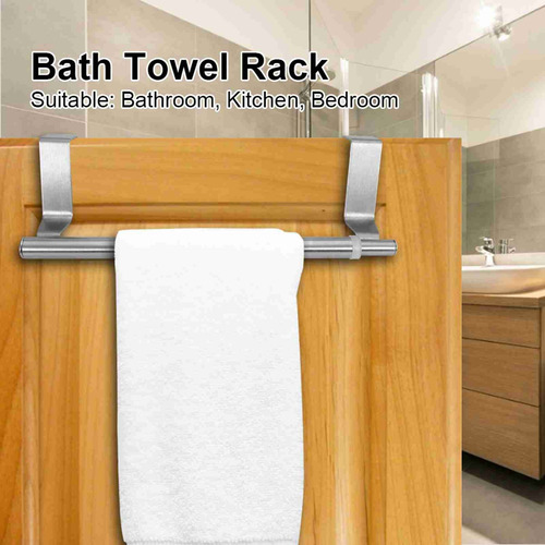 Barra Retráctil Acero Inoxidable Para Toallas 34cm Plateado