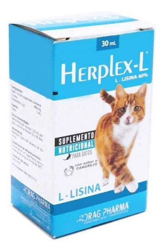 Suplemento Para Gatos  Herplex - L Lisina 30ml