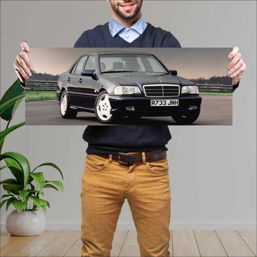 Cuadro 30x80cm Auto 1997 Mercedes Benz C 43 Amg 190