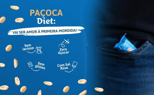 Paçoca Diet Para Topping E Shakes