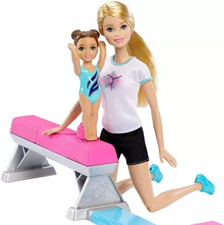 Barbie Boneca Articulada Ginasta Piruetas Com Aluna Ginasta