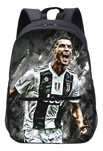 3 Piezas Para Mochilas De Cristiano Ronaldo Para Niños Y Niñ