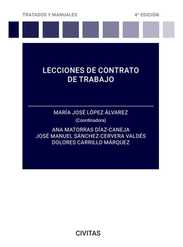 Libro Lecciones De Contrato De Trabajo - Dolores Carrillo...