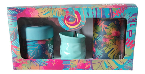 Imagen 2 de 2 de Set De Mate En Caja Mate Yerbera Azucarera