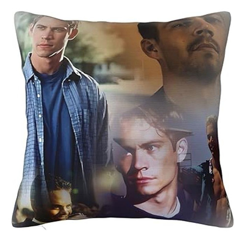 Paul Movie Walker - Funda De Almohada Cuadrada Decorativa P