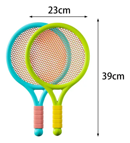 Conjunto De Deporte Infantil, Raqueta Ligera Con Verde Azul