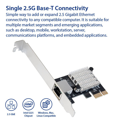 Tarjeta De Interfaz De Red Pci Express Pci-e Ethernet De