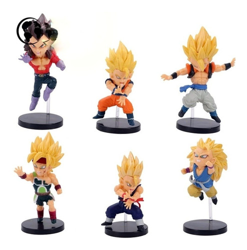Dragon Ball Z Colección X6 Figuras En Bolsa Goku Gogueta