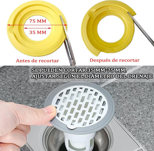 Set Coladeras Antiolor Desague Alcantarillado Baño Inoloro