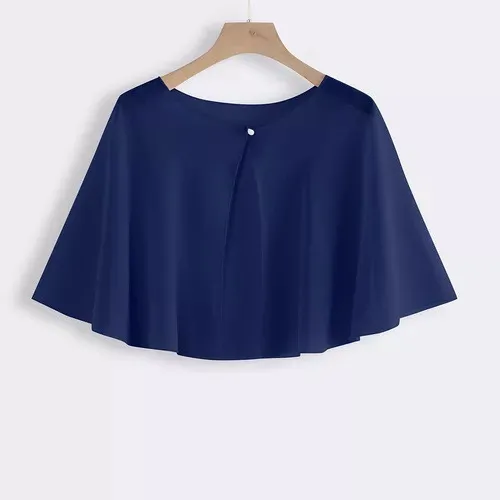 Para Capa Elegante Fiesta Chalina Trasparente Vestido Con