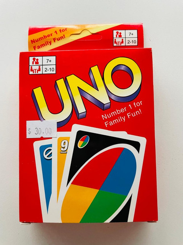 Uno. Juego De Mesa De Cartas. Idioma Ingles.